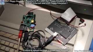 USB HxC and RaspberryPi TCP/IP Network Floppy Emulator : control and upload through a web browser