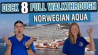 NCL Aqua First Look! Public Deck 8 | Tall Man's Cruise Adventures