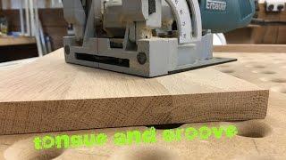 Loose tongue and groove joint with a biscuit jointer!