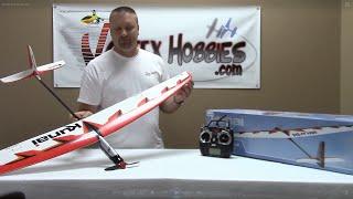 Great Planes Kunai - Powered Glider Review & Test Flight - Vortex Hobbies