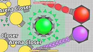 DOMINATORS Vs ARENA CLOSER!! TAG MODE BECOME ALL NEW LVL 75 DOMINATORS!! Diep.io Update