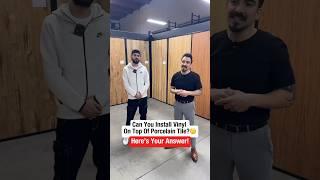 Roger explains what it takes in order to install Vinyl flooring on top of Porcelain tile🫵