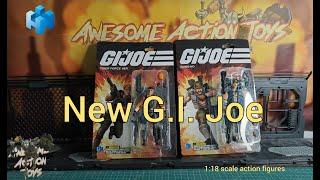 Hiya G.I. Joe Gung Ho and Tiger Force Flint 1:18 scale action figures.