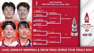 HASIL LENGKAP SEMIFINAL & DRAW FINAL BWF WORLD TOUR FINALS 2024 BESOK #WTF2024