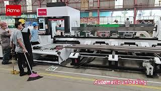 Indonesia customer tube profile beam laser cutting machine 6025GA 3000w #Acmelaser