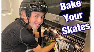 How to Bake your hockey skates | Heat molding your skates, easy DIY