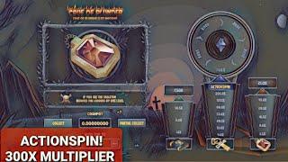 Bitcoinerz - Cave of Plunder - ACTIONSPIN HIT 300x multiplier - BC.game