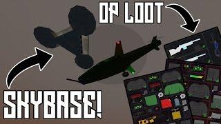 GIANT SKY BASE RAID! AMAZING LOOT!!! | Unturned Gameplay [w/ Friends]