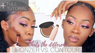 BRONZER VS CONTOUR | What's the DIFFERENCE? ft. Mented Sunkissed Bronzer | Maya Galore