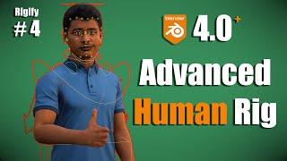 [Blender 4.0 RIGIFY] ＃4: Complex Human Rig (with Face!)