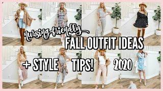 NURSING FRIENDLY FALL OUTFIT IDEAS! STYLE TIPS FOR BREASTFEEDING 2020 | OLIVIA ZAPO