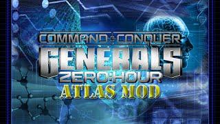 Atlas Mod for C&C Generals Zero Hour Demo - Tournament Desert 1v1 Atlas vs Tank