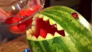 How to Carve a Watermelon Shark