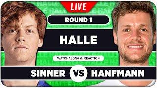 SINNER vs HANFMANN • ATP Halle 2025 • LIVE Tennis Watchalong