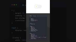 Animated Toggle Button Dark Mode | HTML & CSS #html #htmlcss #css #javascript #programming #coding