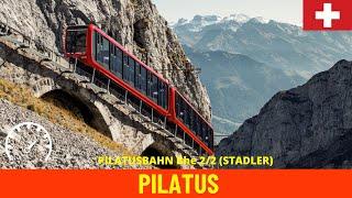 Cab Ride PILATUS the steepest cogwheel railway in the world (Switzerland) Train driver’s view in 4K