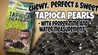 HOW TO COOK TAPIOCA PEARLS | PERFECT, SWEET AND CHEWY TAPIOCA PEARLS (BOBA PEARLS) ERSAO