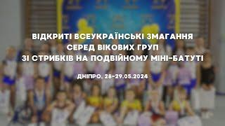 Відкриті Всеукраїнські змагання серед вікових груп зі стрибків на подвійному міні-батуті, м. Дніпро