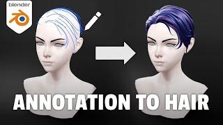 Fastest Technique for Stylized Hair in Blender 4.0