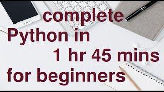 Learn complete Python programming language for absolute beginners easily.