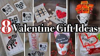 8 DIY Valentine Gift Ideas 2021 | Dollar Tree Valentines Gifts | Easy ways to use a Cricut |