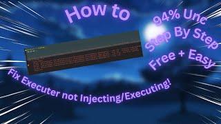 How To Fix Executer Not Injecting/Executing | Tutorial | 94% UNC |