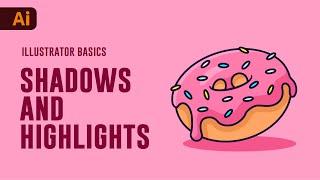 Adobe Illustrator Tutorial - Color with Shadows and Highlights