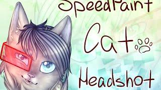 Cat Headshot [SpeedPaint] Paint Tool SAI