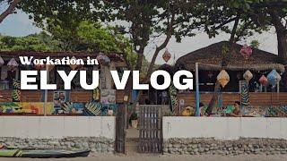 Workation in Elyu ‍‍ Beachfront budget stay, work-friendly cafes | La Union Vlog