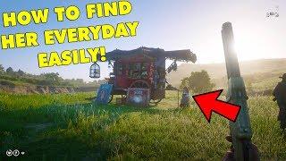 HOW TO FIND MADAM NAZAR EVERYDAY EASILY IN RED DEAD ONLINE! (RED DEAD REDEMPTION 2)