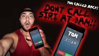 DONT TALK TO SIRI AT 3 AM // TALKING TO SIRI IN TOMS HOUSE AT 3 AM // TOM CALLED ME BACK!!