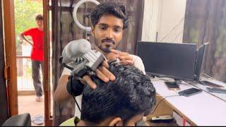 Unique cosmetic relaxing ASMR head and shoulder massage Indian barber