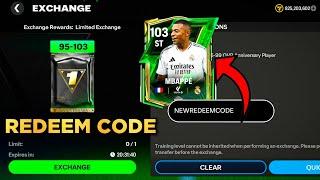 New Redeem Code Anniversary Event in FC Mobile 25 | Exchange, Pack Opening Mbappe 103