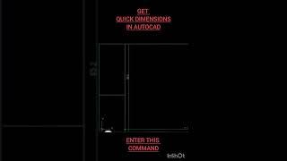 Quick Dimension in Autocad#architecture #shorts #viral #architect