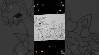 Drawing Mega Dialga | Pokemon #shorts #pokemon