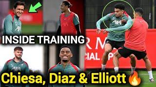 Inside Training: Chiesa & Elliott are back, Reds stepping up preparation ahead of ASTON VILLA