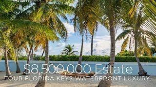 What does $8.5M provide in the Florida Keys? Luxury Waterfront Estate for Sale in Marathon, Florida