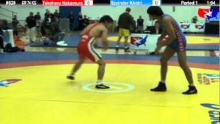 Schultz GR 74 KG Cons. Round 4: Takaharu Nakamura (Japan) vs. Ravinder Khatri (India)