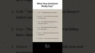 What Your EmotionsReally Say? #motivation #quotes #growth #selfimprovement #mindset #shorts