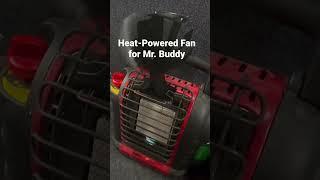 Best addition to Hunting Blind!!  Heat-Powered Fan for Mr. Buddy Heater!  #shorts