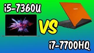 i5-7360U vs i7-7700HQ Benchmarks Test!  [4K]