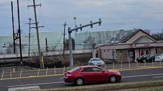 Amtrak Northeast Regional #87 flies by Levittown Station (12/29/2024)