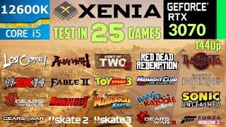 Xenia Emulator Test In 25 Games 2K | RTX 3070 + i5 12600K