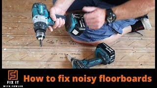 Easy fix for noisy squeaky floorboards! (a complete how to guide) #flooring