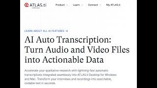 Effortless Audio Transcription and Coding in Atlas.ti