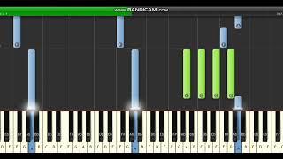 (white keys only) Playboi carti kid cudi pissy pamper piano tutorial