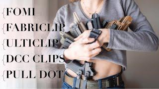 FOMI DCC Fabriclip Ulticlip and Pull the Dot Loop Review | Holster Clip Review