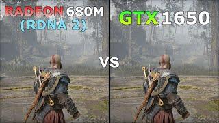 Radeon 680M (RDNA 2) vs GTX 1650 - Test in 8 Games