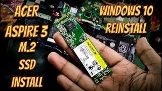 ACER ASPIRE 3 a315-41 M.2 SSD INSTALLATION (SSD + HDD) | REINSTALLING WINDOWS GUIDE