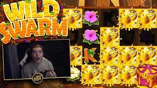 MY BIGGEST SLOT WIN YET! WILD SWARM MEGA BONUS!